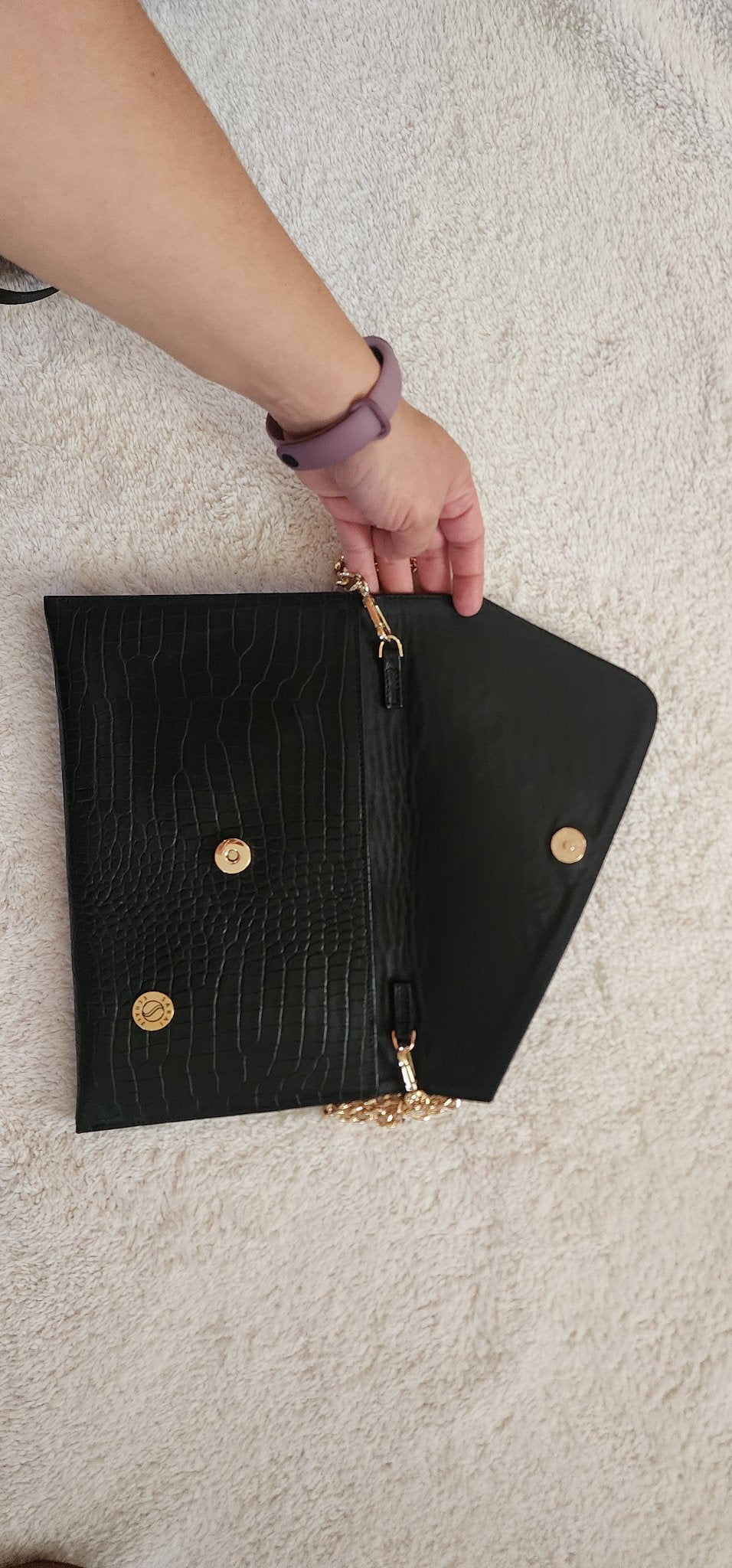 Leather Envelope Clutch