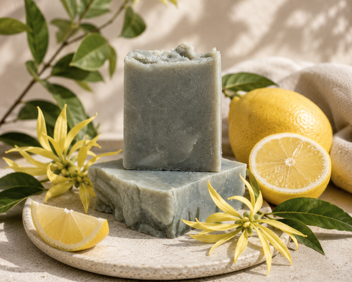 Handmade Blue Magnolia Soap | Farmstead Naturals