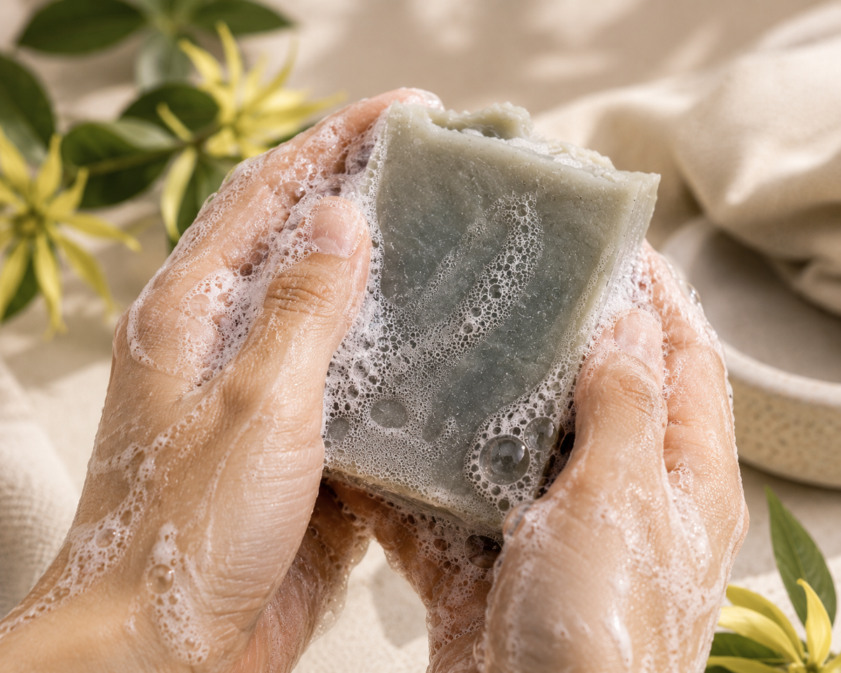Handmade Blue Magnolia Soap | Farmstead Naturals
