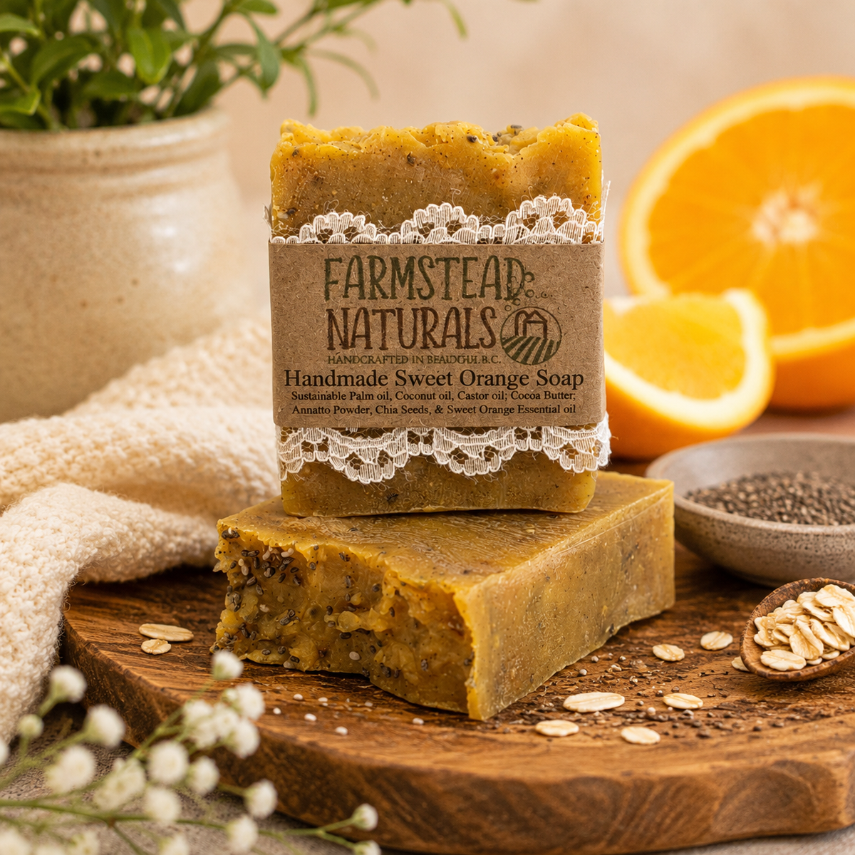 Sweet Orange Scrub Soap | Bulk | Farmstead Naturals