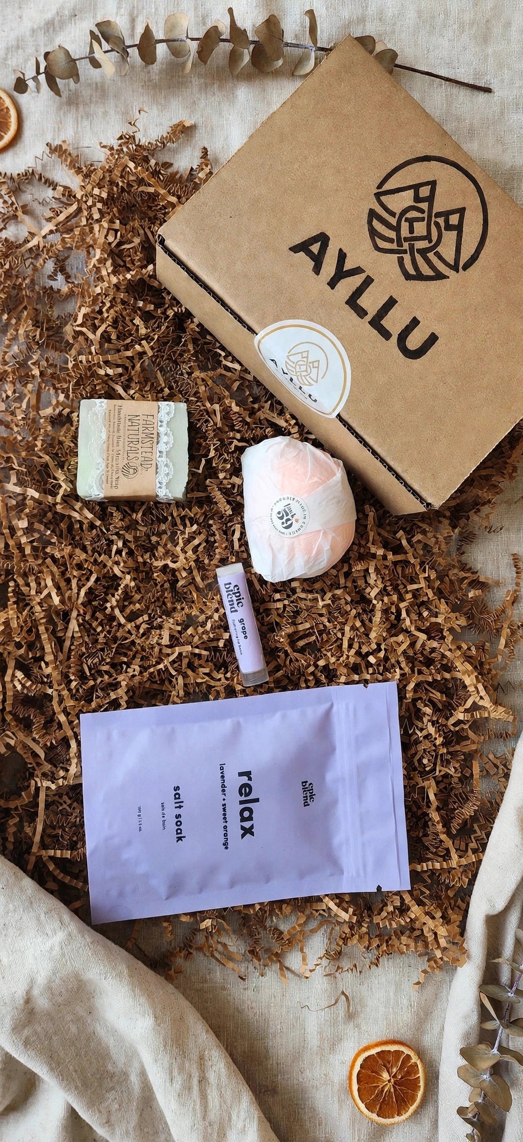 A Gift of Care - Blue Magnolia, grape and Relax